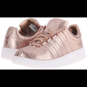 Rose gold K Swiss sneakers
